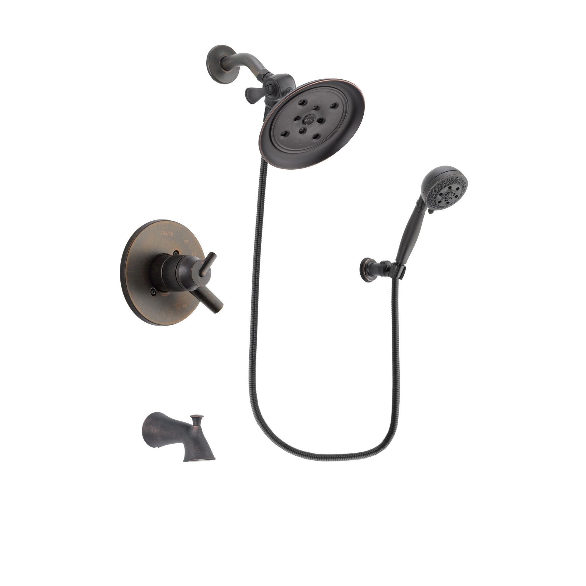 Delta Trinsic Venetian Bronze Tub and Shower System with Hand Shower DSP2821V