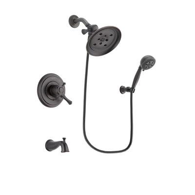 Delta Cassidy Venetian Bronze Tub and Shower System with Hand Shower DSP2829V