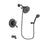 Delta Leland Venetian Bronze Finish Thermostatic Tub and Shower Faucet System Package with 5-1/2 inch Showerhead and 5-Setting Wall Mount Personal Handheld Shower Spray Includes Rough-in Valve and Tub Spout DSP2835V