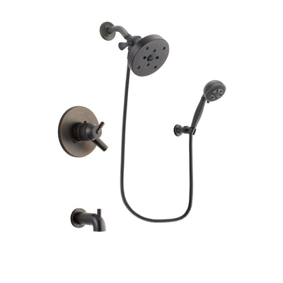 Delta Trinsic Venetian Bronze Tub and Shower System with Hand Shower DSP2851V