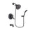 Delta Lahara Venetian Bronze Finish Thermostatic Tub and Shower Faucet System Package with 5-1/2 inch Showerhead and Modern Wall Mount Personal Handheld Shower Spray Includes Rough-in Valve and Tub Spout DSP2951V