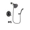 Delta Victorian Venetian Bronze Finish Thermostatic Tub and Shower Faucet System Package with 5-1/2 inch Showerhead and Modern Wall Mount Personal Handheld Shower Spray Includes Rough-in Valve and Tub Spout DSP2953V