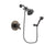 Delta Trinsic Venetian Bronze Finish Dual Control Shower Faucet System Package with Shower Head and 3-Spray Wall-Mount Hand Shower Includes Rough-in Valve DSP3002V
