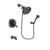 Delta Addison Venetian Bronze Finish Thermostatic Tub and Shower Faucet System Package with Large Rain Shower Head and 3-Spray Wall-Mount Hand Shower Includes Rough-in Valve and Tub Spout DSP3047V