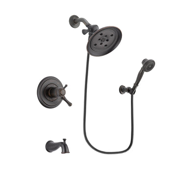 Delta Cassidy Venetian Bronze Tub and Shower System with Hand Shower DSP3049V