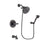 Delta Lahara Venetian Bronze Finish Tub and Shower Faucet System Package with 5-1/2 inch Showerhead and 3-Spray Wall-Mount Hand Shower Includes Rough-in Valve and Tub Spout DSP3081V