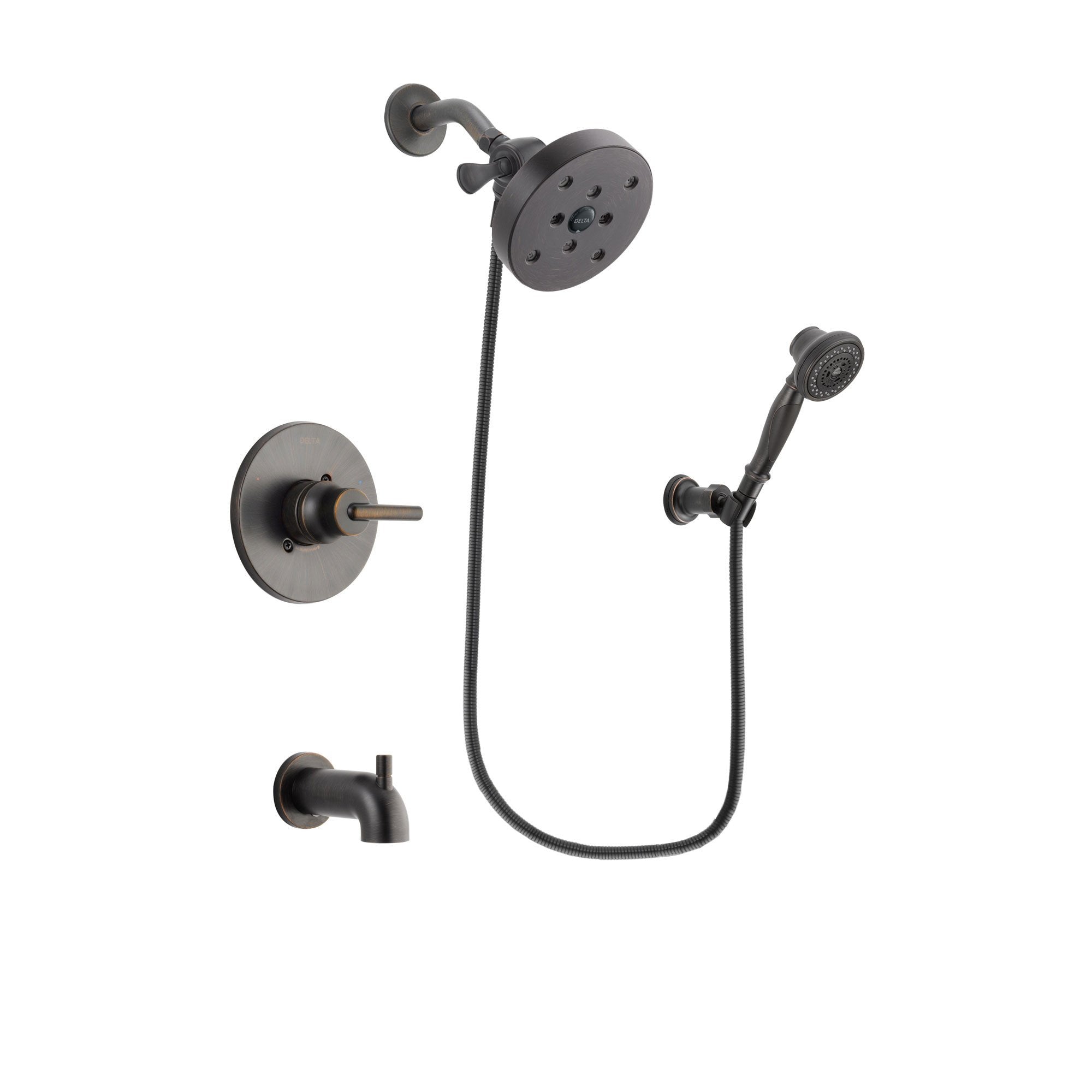 Delta Trinsic Venetian Bronze Tub and Shower System with Hand Shower DSP3083V