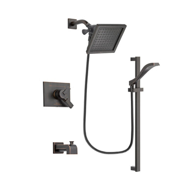 Delta Vero Venetian Bronze Tub and Shower Faucet System with Hand Spray DSP3123V