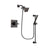 Delta Dryden Venetian Bronze Finish Shower Faucet System Package with Square Showerhead and Modern Hand Shower with Slide Bar Includes Rough-in Valve DSP3142V