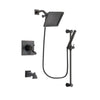 Delta Dryden Venetian Bronze Finish Thermostatic Tub and Shower Faucet System Package with 6.5-inch Square Rain Showerhead and Modern Hand Shower with Slide Bar Includes Rough-in Valve and Tub Spout DSP3149V