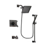 Delta Vero Venetian Bronze Finish Thermostatic Tub and Shower Faucet System Package with 6.5-inch Square Rain Showerhead and Modern Hand Shower with Slide Bar Includes Rough-in Valve and Tub Spout DSP3151V
