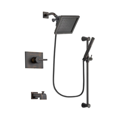 Delta Vero Venetian Bronze Tub and Shower Faucet System with Hand Spray DSP3155V