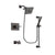 Delta Vero Venetian Bronze Finish Tub and Shower Faucet System Package with Square Shower Head and Modern Hand Shower with Slide Bar Includes Rough-in Valve and Tub Spout DSP3167V