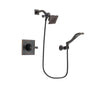 Delta Dryden Venetian Bronze Finish Shower Faucet System Package with Square Showerhead and Modern Wall Mount Handheld Shower Spray Includes Rough-in Valve DSP3214V