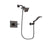 Delta Vero Venetian Bronze Finish Shower Faucet System Package with Square Showerhead and Modern Wall Mount Handheld Shower Spray Includes Rough-in Valve DSP3216V