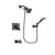 Delta Vero Venetian Bronze Finish Dual Control Tub and Shower Faucet System Package with Square Showerhead and Modern Wall Mount Handheld Shower Spray Includes Rough-in Valve and Tub Spout DSP3219V