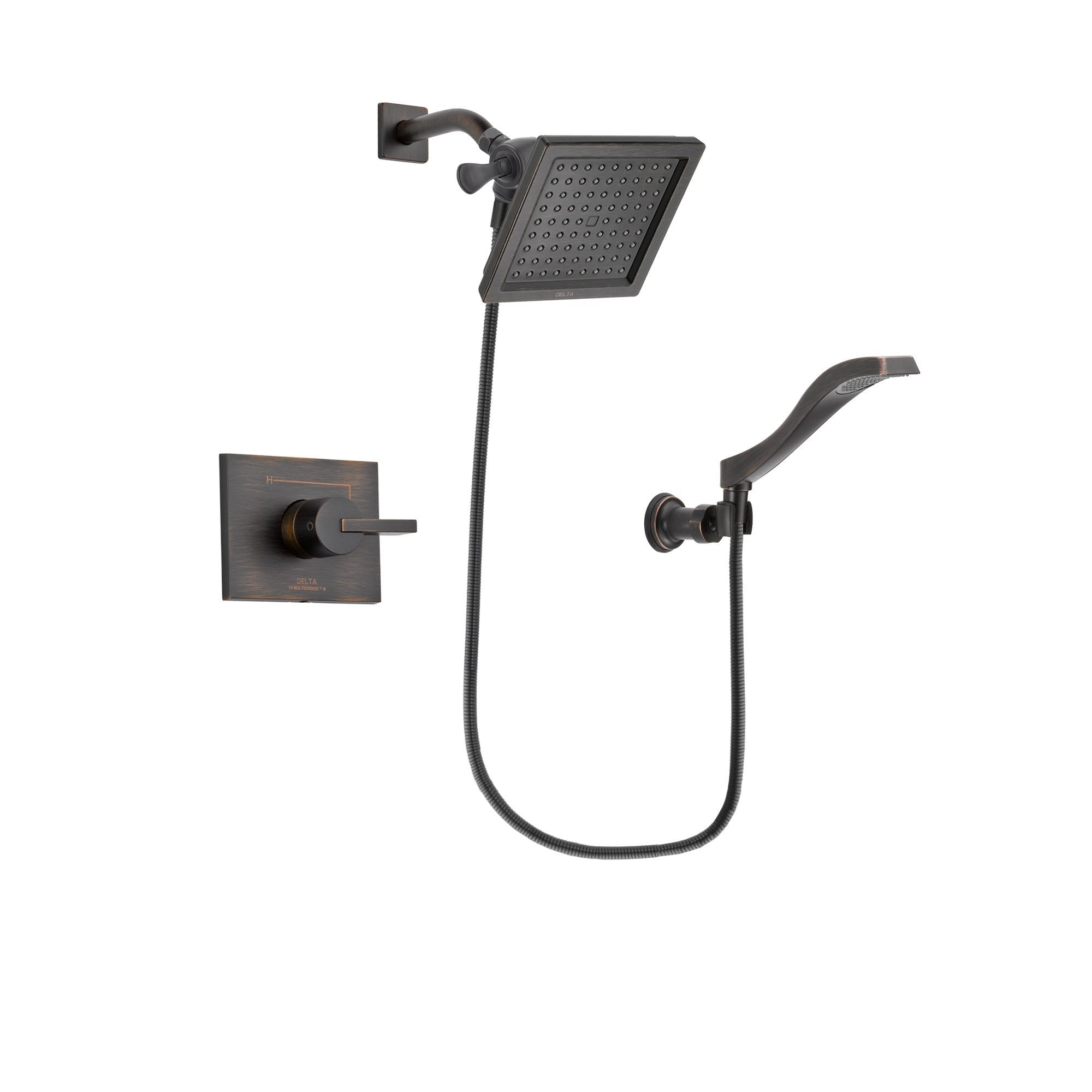 Delta Vero Venetian Bronze Shower Faucet System Package with Hand Spray DSP3228V