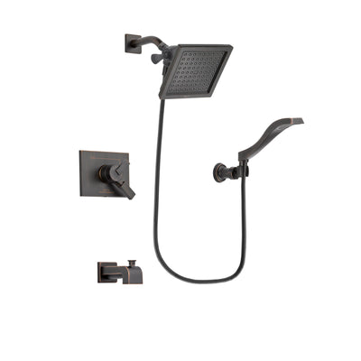 Delta Vero Venetian Bronze Tub and Shower Faucet System with Hand Spray DSP3231V