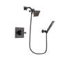 Delta Dryden Venetian Bronze Finish Shower Faucet System Package with Square Showerhead and Modern Wall-Mount Handheld Shower Stick Includes Rough-in Valve DSP3250V