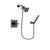 Delta Dryden Venetian Bronze Finish Shower Faucet System Package with Square Showerhead and Modern Wall-Mount Handheld Shower Stick Includes Rough-in Valve DSP3250V