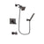 Delta Vero Venetian Bronze Finish Dual Control Tub and Shower Faucet System Package with Square Showerhead and Modern Wall-Mount Handheld Shower Stick Includes Rough-in Valve and Tub Spout DSP3255V