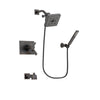 Delta Vero Venetian Bronze Finish Thermostatic Tub and Shower Faucet System Package with Square Shower Head and Modern Wall-Mount Handheld Shower Stick Includes Rough-in Valve and Tub Spout DSP3271V
