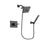 Delta Vero Venetian Bronze Finish Shower Faucet System Package with Square Shower Head and Modern Wall-Mount Handheld Shower Stick Includes Rough-in Valve DSP3276V