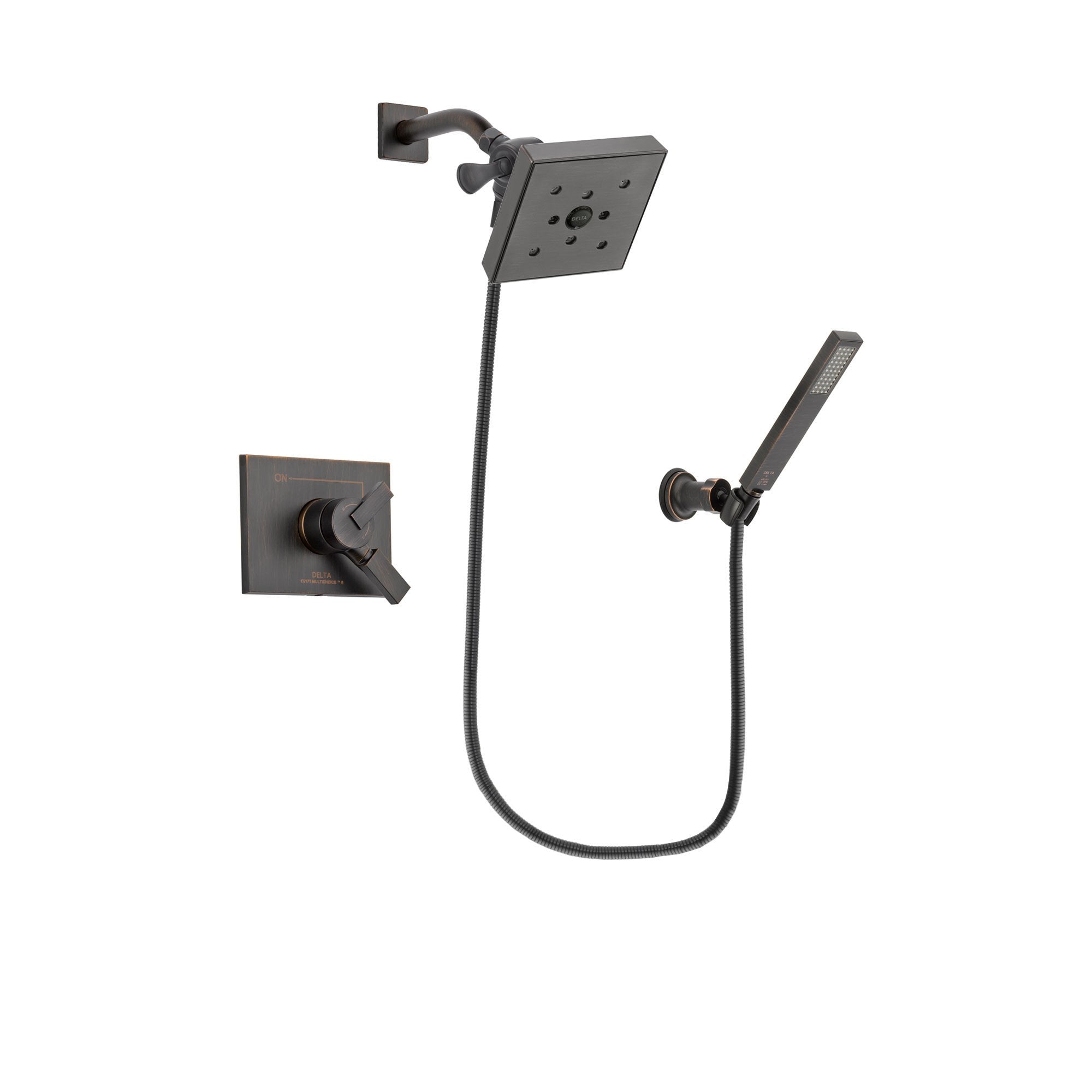Delta Vero Venetian Bronze Shower Faucet System Package with Hand Spray DSP3280V