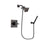 Delta Dryden Venetian Bronze Finish Shower Faucet System Package with Square Showerhead and Cylindrical Wall-Mount Handheld Shower Stick Includes Rough-in Valve DSP3286V