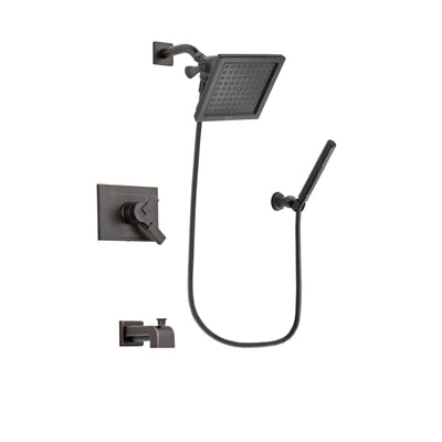 Delta Vero Venetian Bronze Tub and Shower Faucet System with Hand Spray DSP3303V