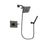 Delta Vero Venetian Bronze Finish Shower Faucet System Package with Square Shower Head and Cylindrical Wall-Mount Handheld Shower Stick Includes Rough-in Valve DSP3312V