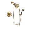 Delta Cassidy Champagne Bronze Finish Thermostatic Shower Faucet System Package with Water-Efficient Shower Head and 5-Spray Handshower with Slide Bar Includes Rough-in Valve DSP3324V