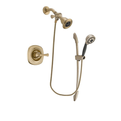 Delta Addison Champagne Bronze Finish Shower Faucet System Package with Water Efficient Showerhead and 5-Spray Handshower with Slide Bar Includes Rough-in Valve DSP3356V