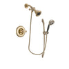 Delta Linden Champagne Bronze Finish Shower Faucet System Package with Water Efficient Showerhead and 5-Spray Handshower with Slide Bar Includes Rough-in Valve DSP3358V