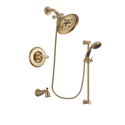 Delta Linden Champagne Bronze Tub and Shower System with Hand Shower DSP3487V