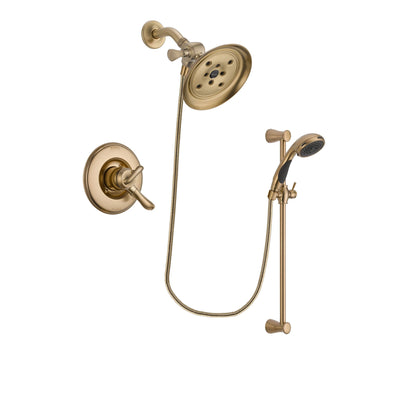 Delta Linden Champagne Bronze Shower Faucet System with Hand Shower DSP3496V