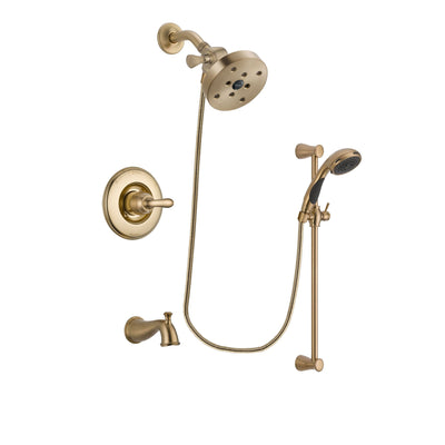 Delta Linden Champagne Bronze Tub and Shower System with Hand Shower DSP3513V