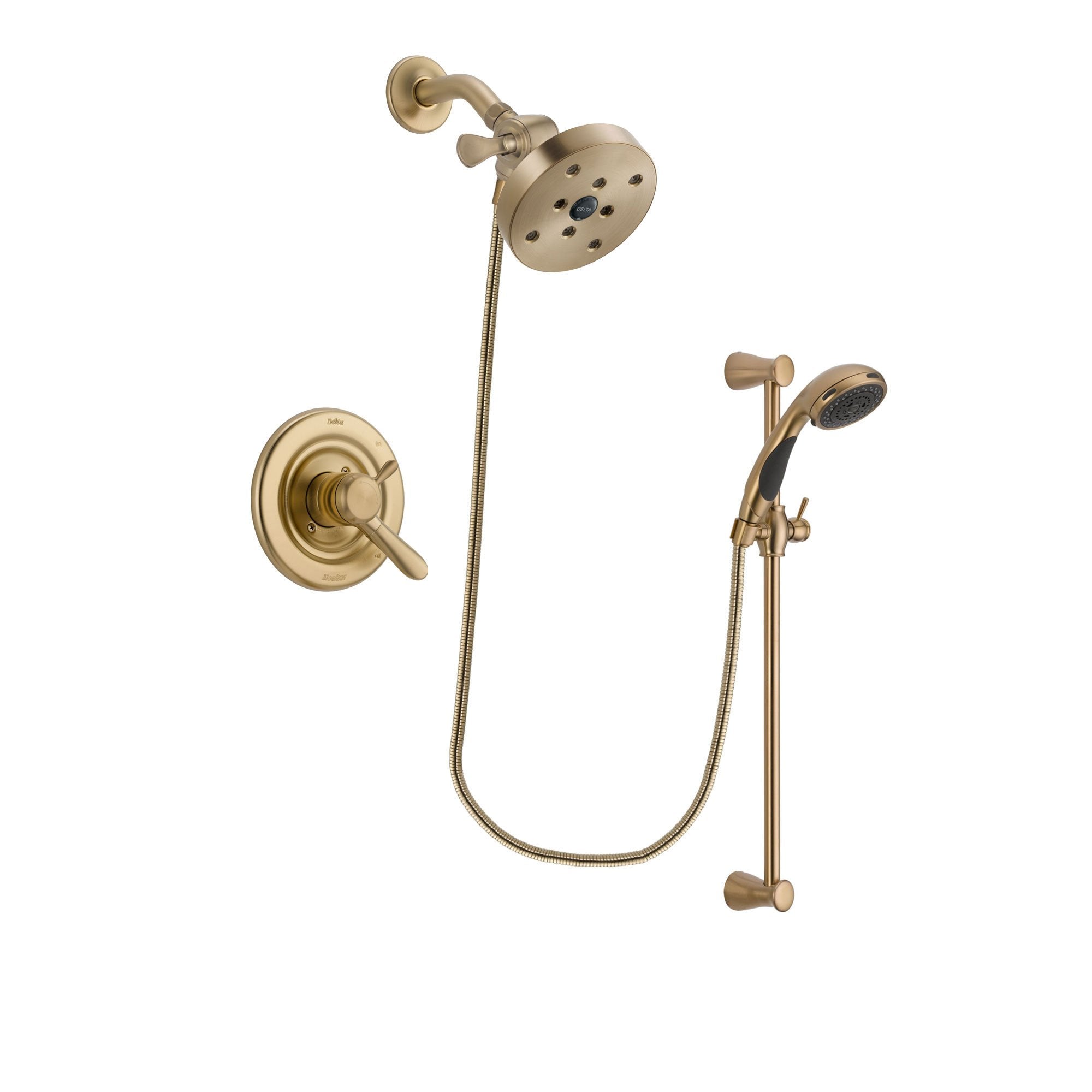 Delta Lahara Champagne Bronze Shower Faucet System with Hand Shower DSP3516V