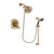 Delta Addison Champagne Bronze Shower Faucet System with Hand Shower DSP3520V