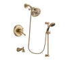 Delta Cassidy Champagne Bronze Tub and Shower System with Hand Shower DSP3523V