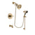 Delta Trinsic Champagne Bronze Finish Tub and Shower Faucet System Package with Water-Efficient Shower Head and Personal Handheld Shower Spray with Slide Bar Includes Rough-in Valve and Tub Spout DSP3535V