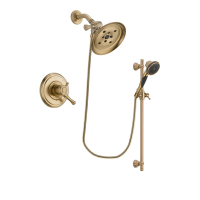 Delta Cassidy Champagne Bronze Shower Faucet System with Hand Shower DSP3602V