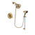 Delta Victorian Champagne Bronze Finish Thermostatic Shower Faucet System Package with 5-1/2 inch Showerhead and Personal Handheld Shower Spray with Slide Bar Includes Rough-in Valve DSP3606V