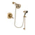 Delta Addison Champagne Bronze Finish Thermostatic Shower Faucet System Package with 5-1/2 inch Showerhead and Personal Handheld Shower Spray with Slide Bar Includes Rough-in Valve DSP3608V
