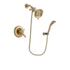 Delta Lahara Champagne Bronze Finish Thermostatic Shower Faucet System Package with Water-Efficient Shower Head and Modern Wall Mount Personal Handheld Shower Spray Includes Rough-in Valve DSP3630V