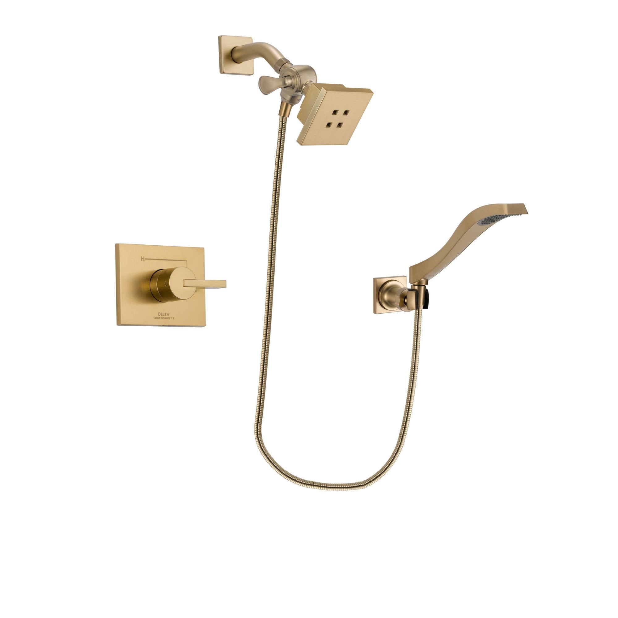 Delta Vero Champagne Bronze Shower Faucet System with Hand Shower DSP3844V