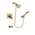 Delta Vero Champagne Bronze Tub and Shower Faucet System w/ Hand Spray DSP3847V