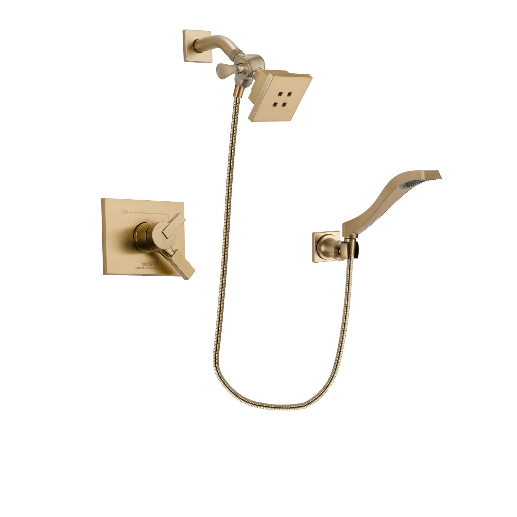 Delta Vero Champagne Bronze Shower Faucet System with Hand Shower DSP3848V