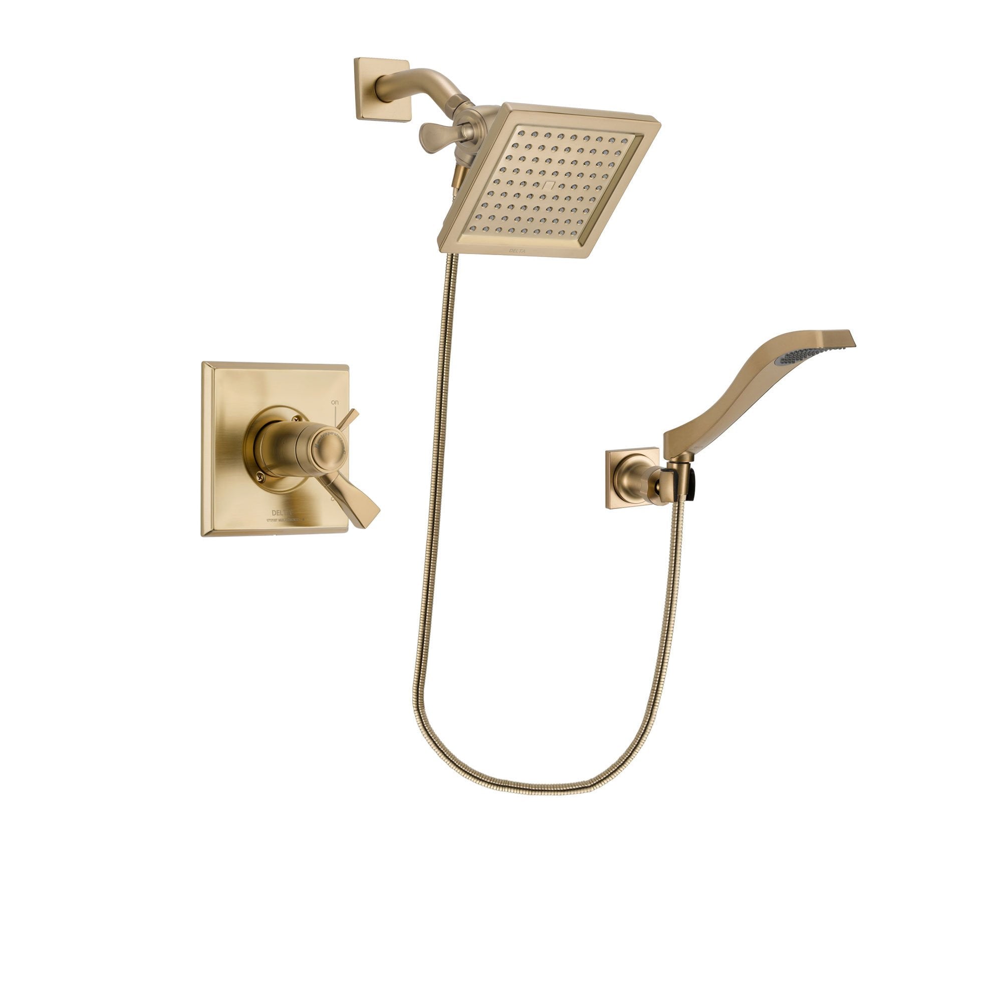 Delta Dryden Champagne Bronze Shower Faucet System with Hand Shower DSP3850V