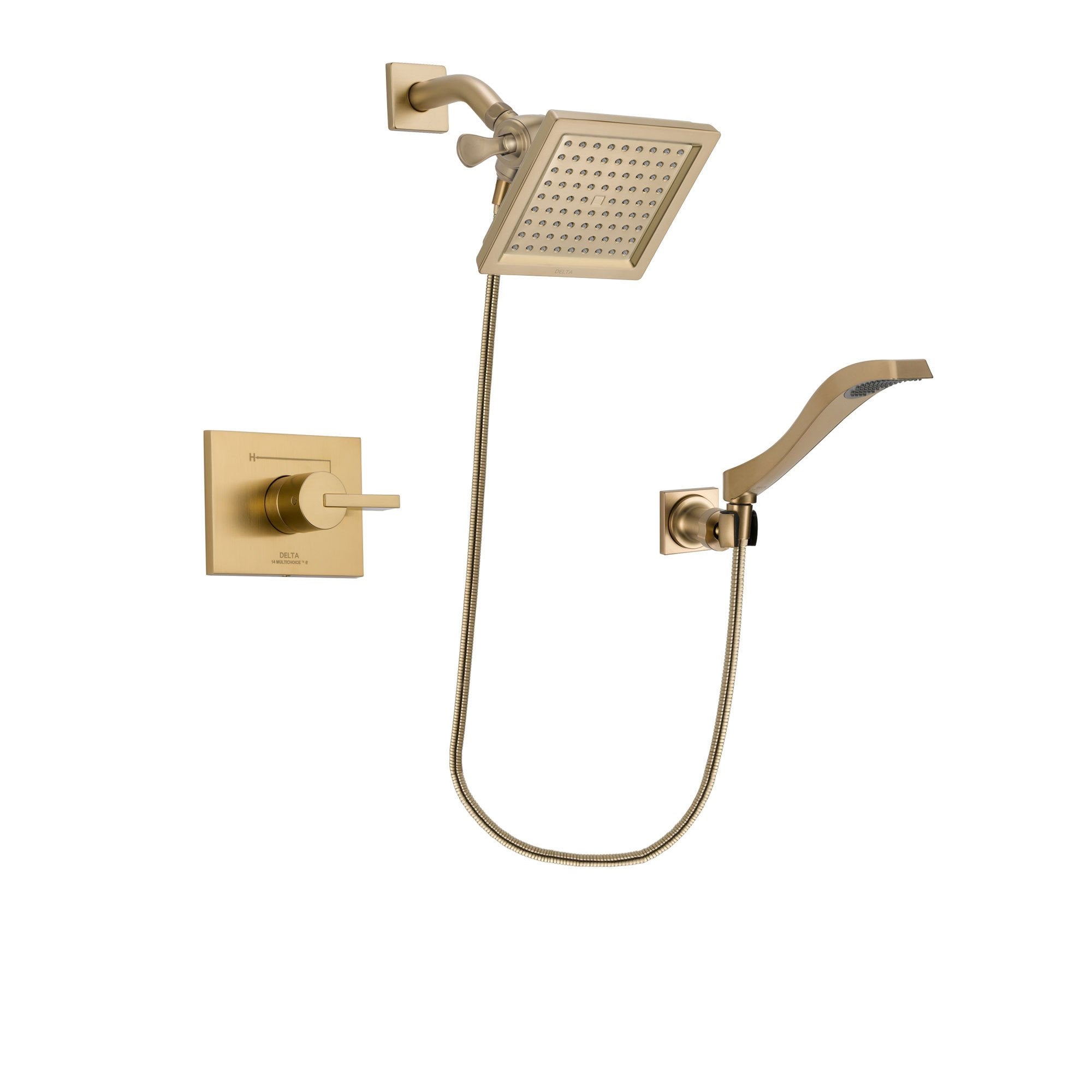 Delta Vero Champagne Bronze Shower Faucet System with Hand Shower DSP3856V
